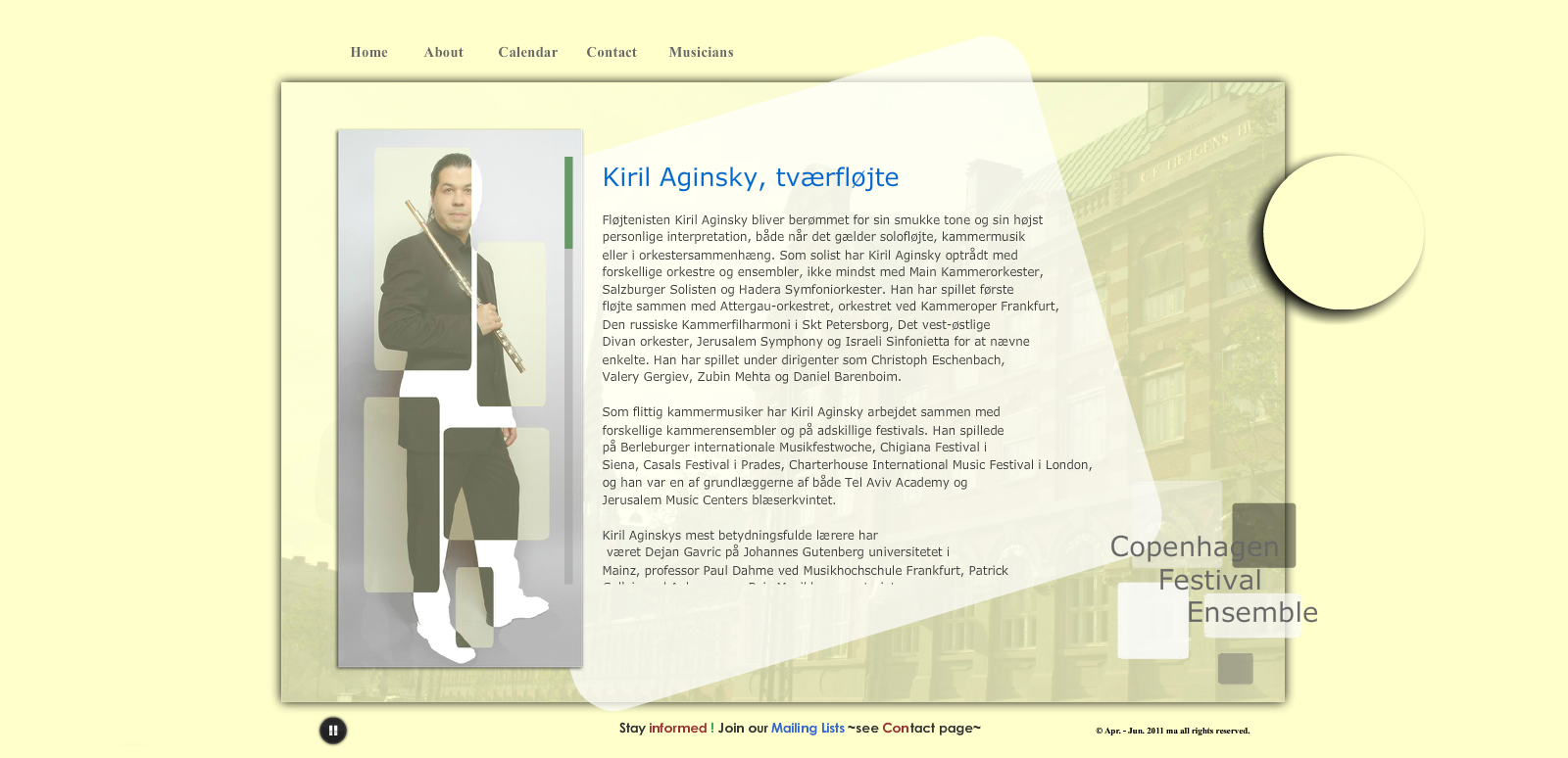 Kiril Aginsky page design